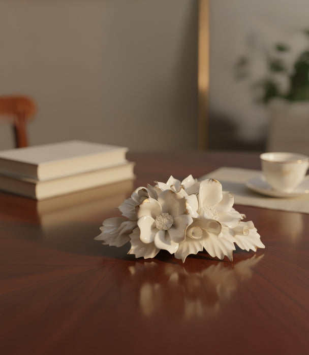 Majolica Flower Vase White 4.5*14.5cm