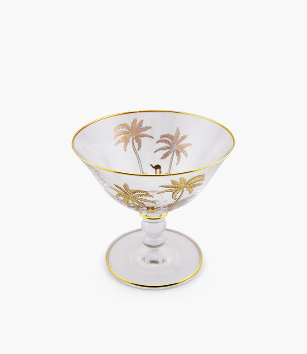 Oasis Palm Gold Ice Cup, Set of 6
