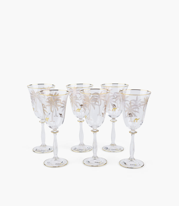 Oasis Palm Gold Water Big 260 mL, Set of 6