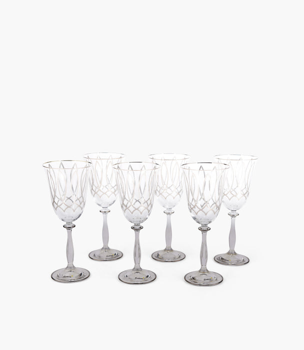 Victorian Platinum Water Big 260 mL, Set of 6