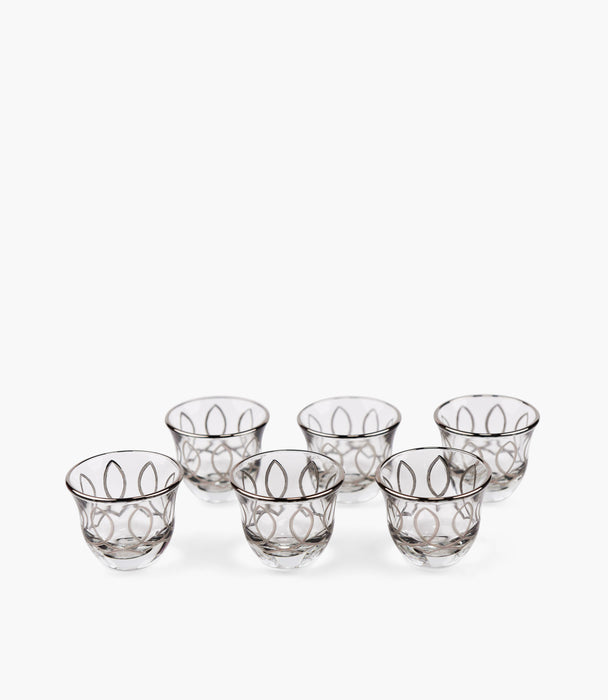 Victorian Platinum Gawa Cup, Set of 6