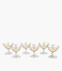 Victorian Gold Ice Cup, Set of 6