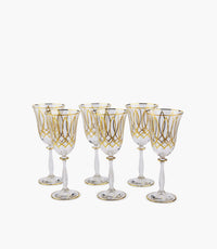Victorian Gold Water Big 260 mL, Set of 6