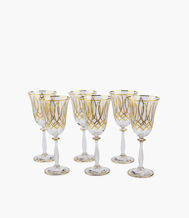 Victorian Gold Water Big 260 mL, Set of 6