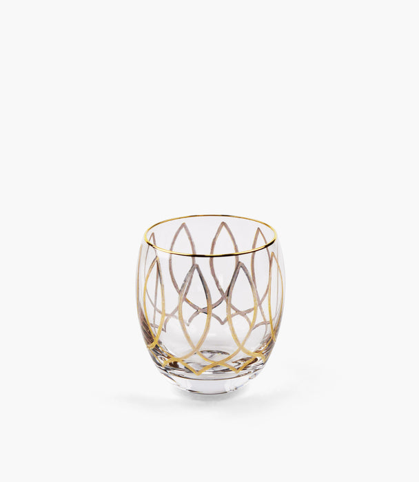 Victorian Gold Short Drink , Set of 6