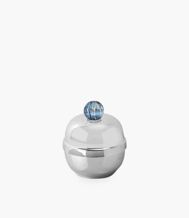 Glass Bubble Bonbonniere In Blue R: 14Cm, H:14Cm