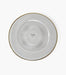 Ribbed Halo Charger Plate Glass Silver 33cm Set of 6 - Roomours UAE