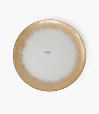 Stardust Charger Plate Glass Gold 33cm Set of 6 - Roomours UAE