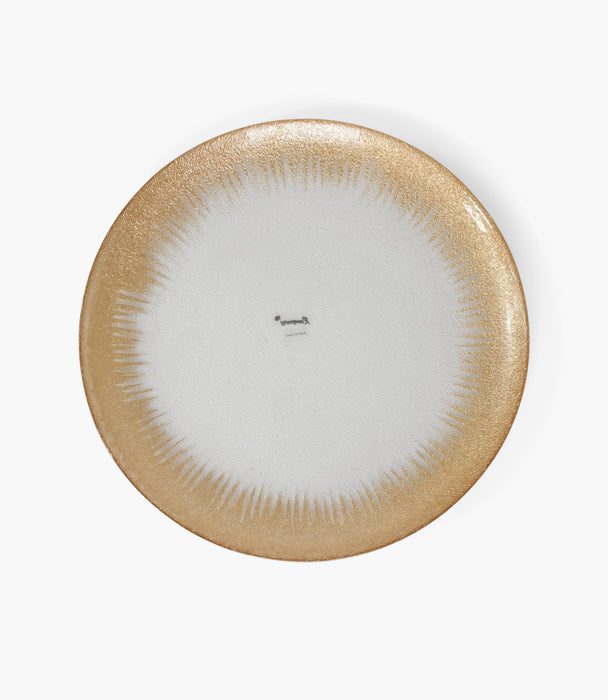 Stardust Charger Plate Glass Gold 33cm Set of 6