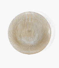 Static Charger Plate Glass Gold 33cm Set of 6 - Roomours UAE