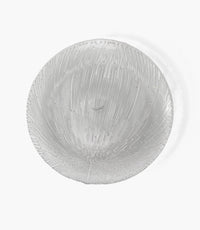 Static Charger Plate Glass Silver 33cm Set of 6 - Roomours UAE