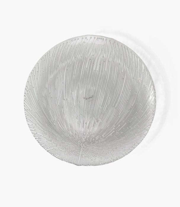 Static Charger Plate Glass Silver 33cm Set of 6 - Roomours UAE