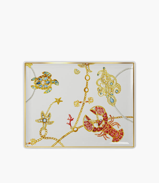 Portofino Rectangular Tray - Porcelain 31x24cm