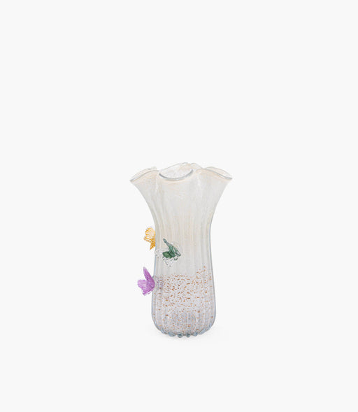 Butterfly Vase Beige 21.5x21.5x36cm - Roomours UAE