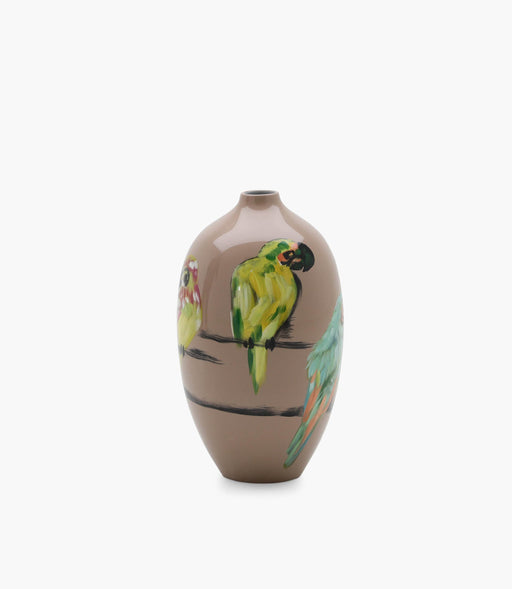 Amazonia Vase Porcelain Blue & Beige 43*24 cm - Roomours UAE