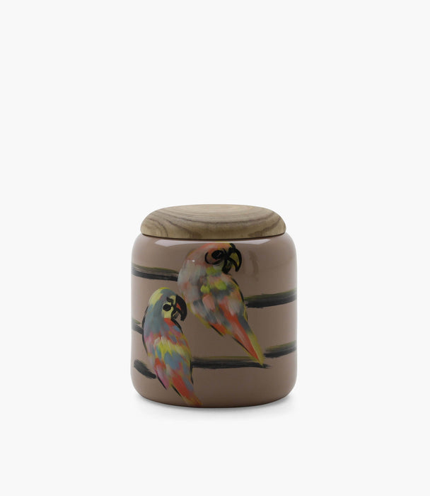 Amazonia Vase Porcelain Blue & Beige 30*26 cm - Roomours UAE