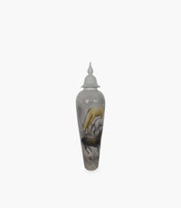 Big Horse Porcelain Grey & Yellow Container 100x27Cm