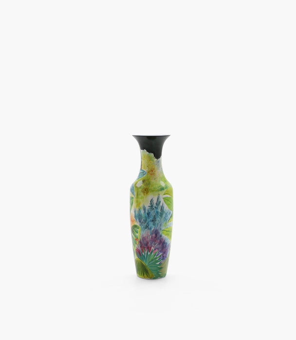 Amazonia Vase Porcelain Green, Blue and pink 82*27 cm - Roomours UAE