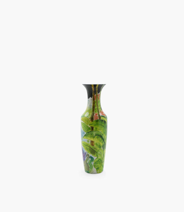 Amazonia Vase Porcelain Green, Blue and pink 82*27 cm - Roomours UAE