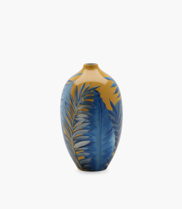 Amazonia Porcelain Parrot Blue & Beige Vase 43*24 cm