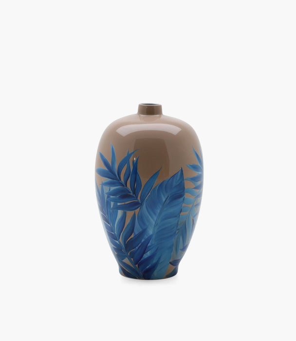 Amazonia Vase Porcelain Blue & Beige 58*35 cm - Roomours UAE