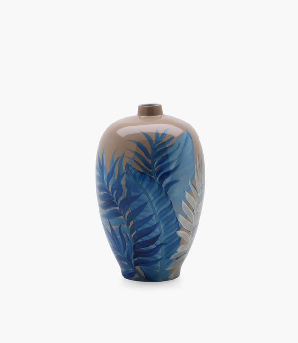 Amazonia Vase Porcelain Blue & Beige 58*35 cm - Roomours UAE