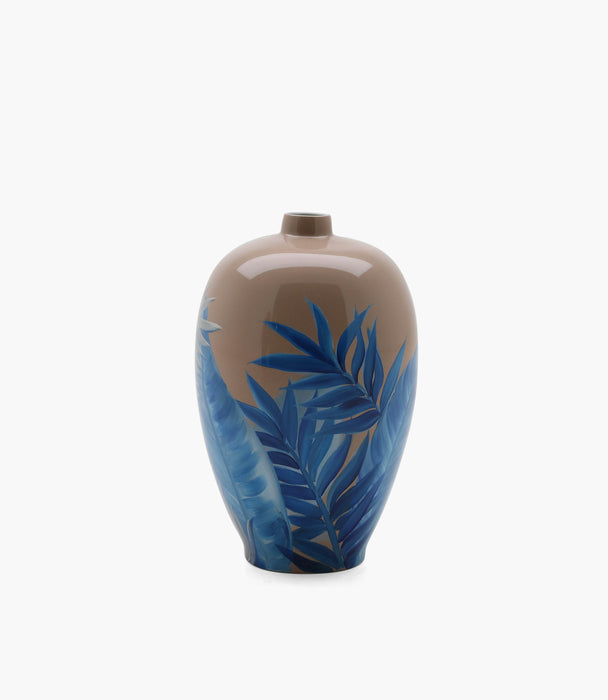 Amazonia Vase Porcelain Blue & Beige 58*35 cm - Roomours UAE