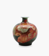 Amazonia Red Floral Round Vase Porcelain D39xH42.5Cm - Roomours UAE