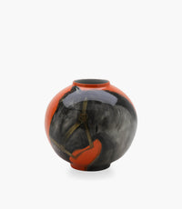 Vase Handpainted Horse Head Porcelain D38xh38Cm - Roomours UAE