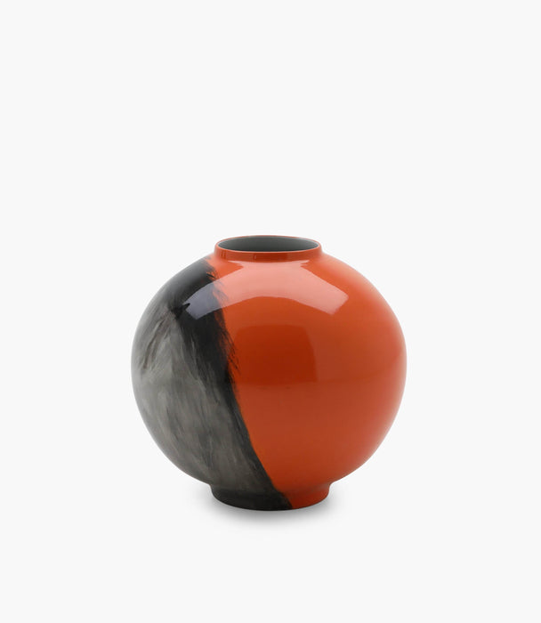 Vase Handpainted Horse Head Porcelain D38xh38Cm - Roomours UAE