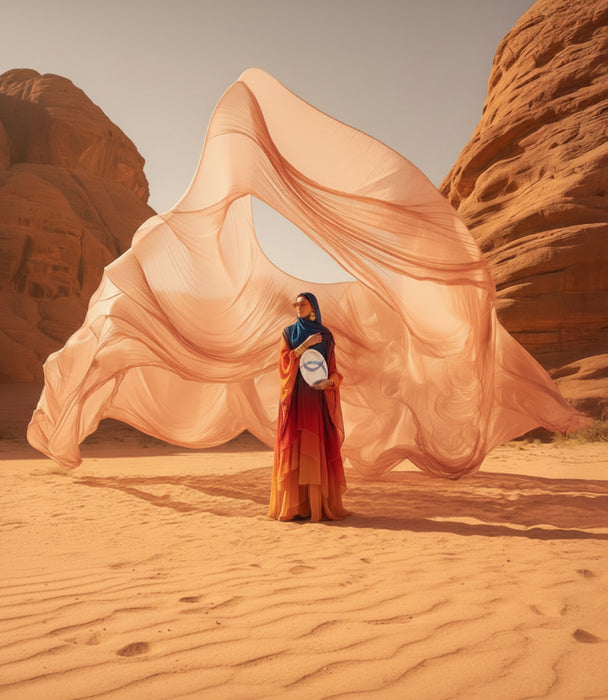 طبق تقديم بيضاوي شرق خزف صيني ملون