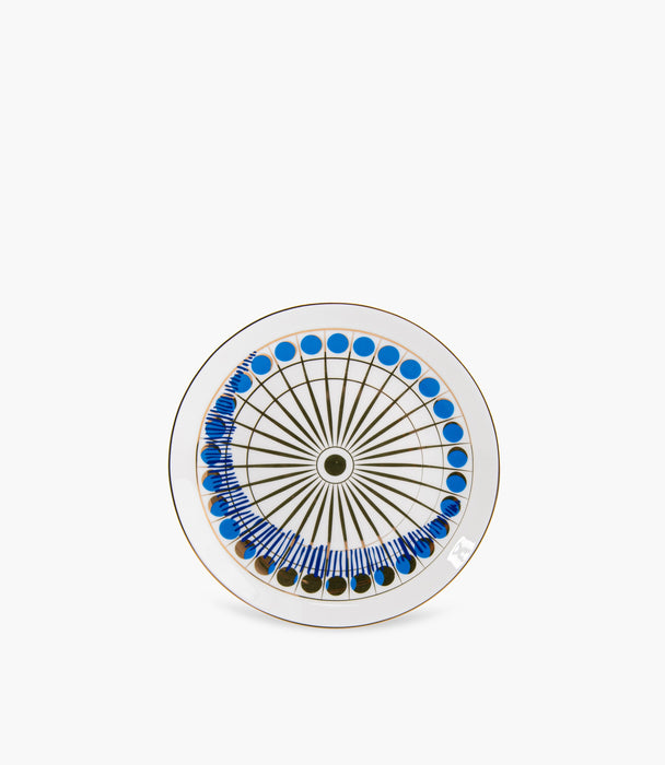 طبق تقديم شرق خزف صيني ملون