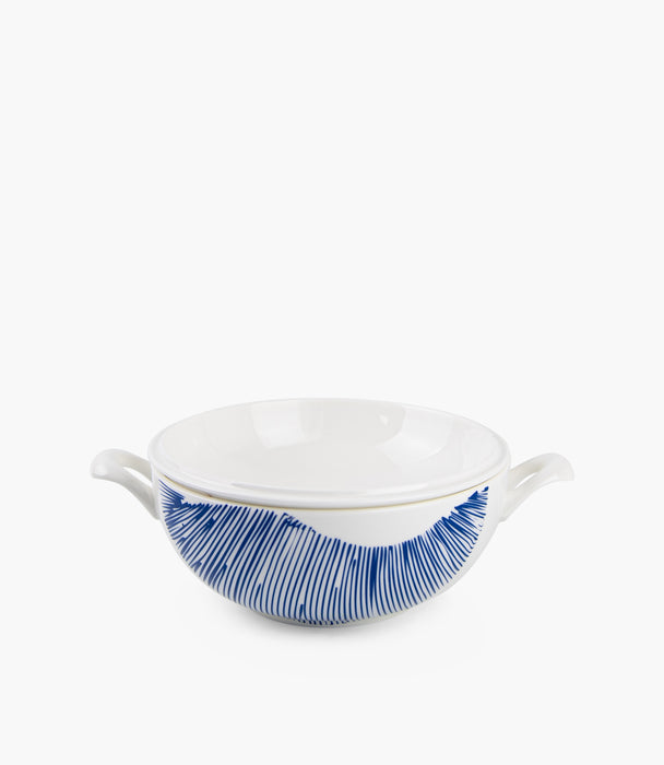 سلطانية حساء شرق خزف صيني ملونة