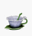 Porcelain Dahlia Floral cup & saucer w/spoon H 7.0CM - Roomours UAE