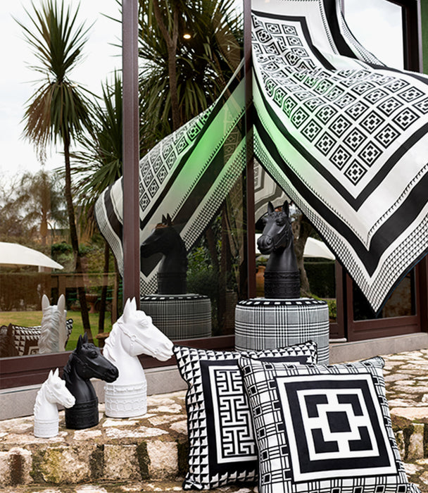 Optical Black Polyresin Horse Mini