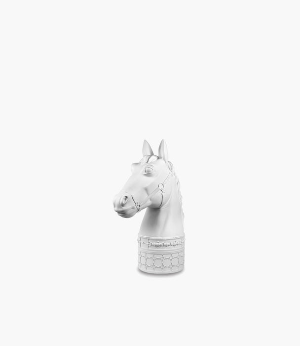 Optical Polyresin Horse Midi - White