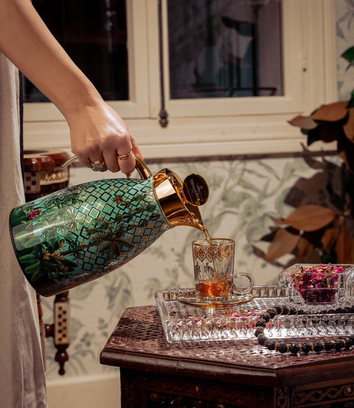 Horse Amber S/6 Tea Cup w/Saucer 120mL - Roomours UAE