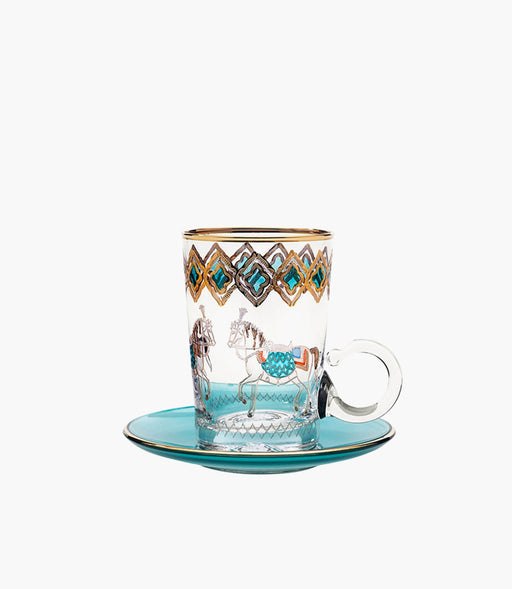 Horse Tiffany S/6 Tea Cup w/Saucer 120mL - Roomours UAE