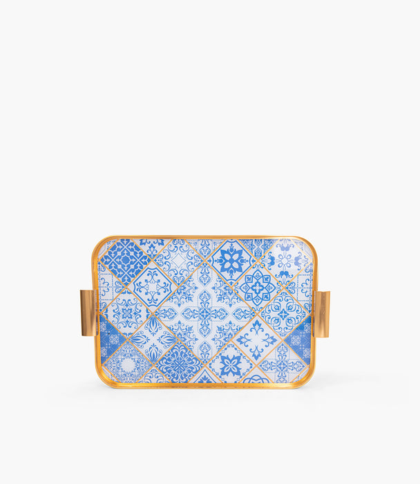 Blue Gold Gold Aluminum Frame 54.5*34*4Cm