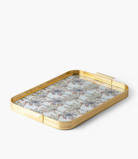 Orange Palm Aluminum Frame Tray 54.5*34*4Cm