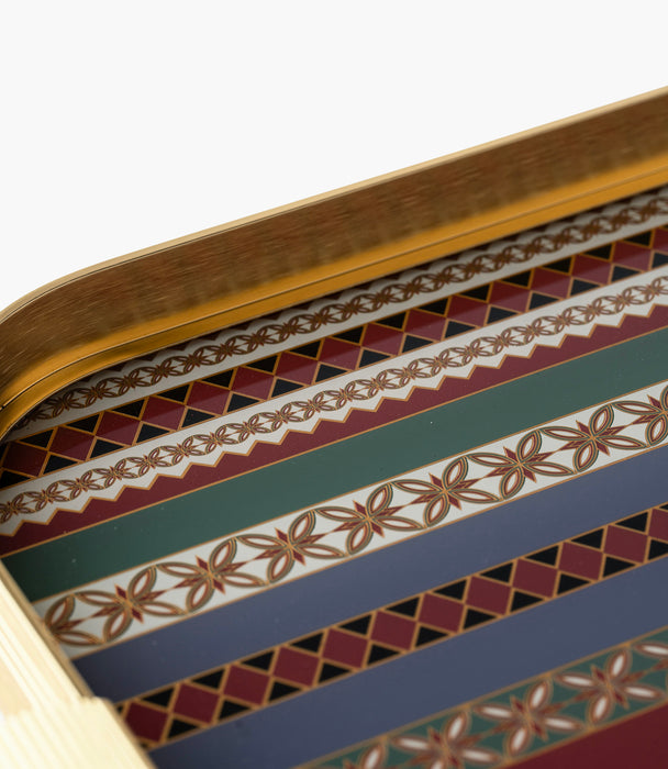 Wasim Aluminum Frame Tray 54.5*34*4Cm