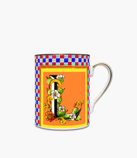 مج أورتجيا بورسلين ملوّن برسمة حرف L