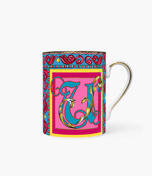 Ortgia Mug Porcelain Letter U Ø8.5 H.10,5cm