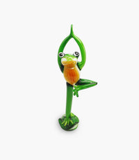 Animal Glass Tree Yoga Frog 16.5x9.5xH47cm