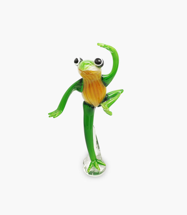 Animal Glass Dancing Frog 24x13xH38cm