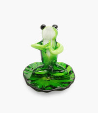Animal Glass Yoga Frog 18x18xH19cm