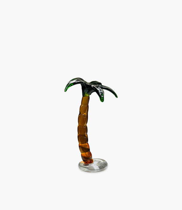 Palm Tree Glass Medium 17x17x29Cm - Roomours UAE