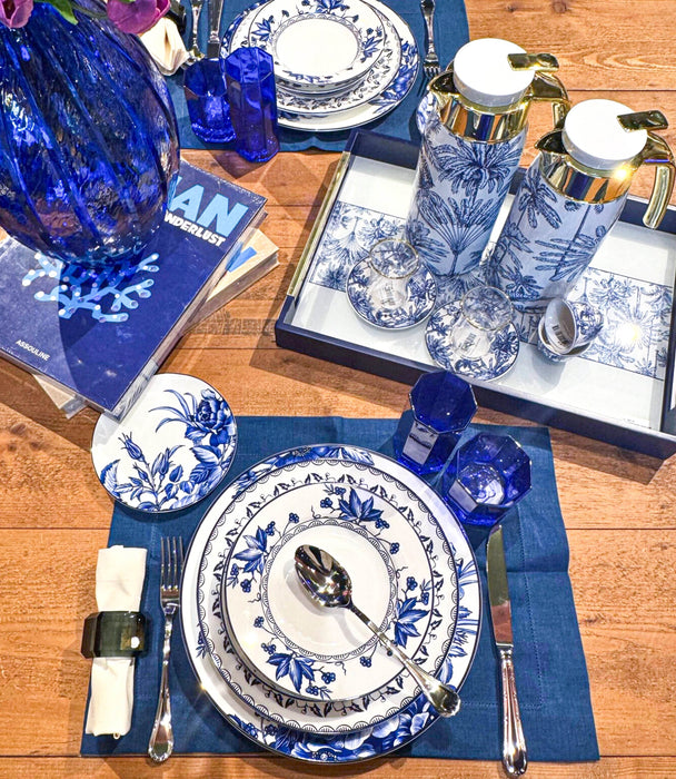 Peony Blue 4 Persons Dinner Set 20 Pcs - Roomours UAE