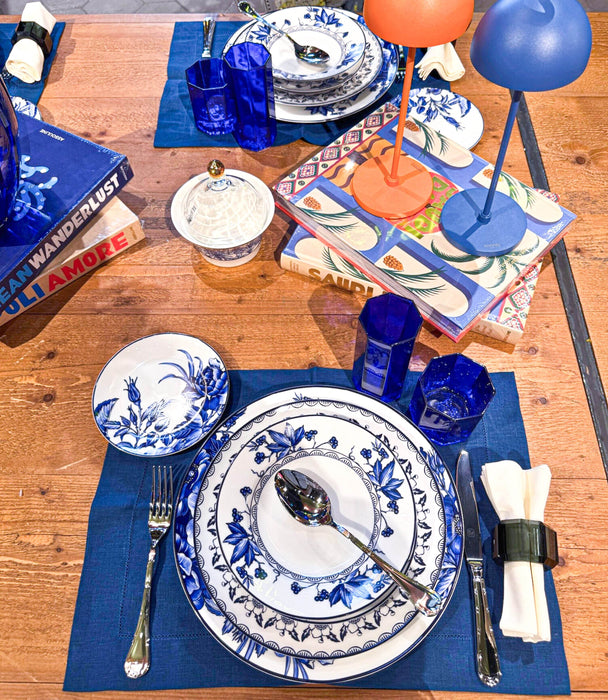 Peony Blue 4 Persons Dinner Set 20 Pcs - Roomours UAE