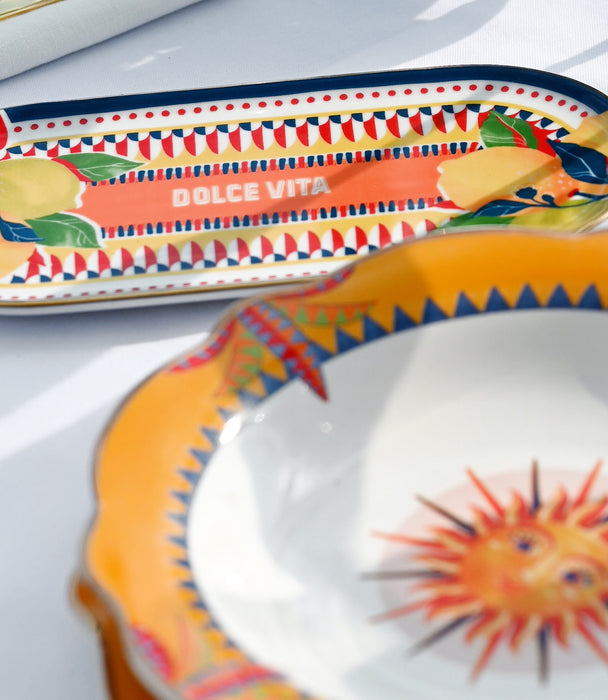 Dolce Vita Oval Tray Lemon 24*11cm
